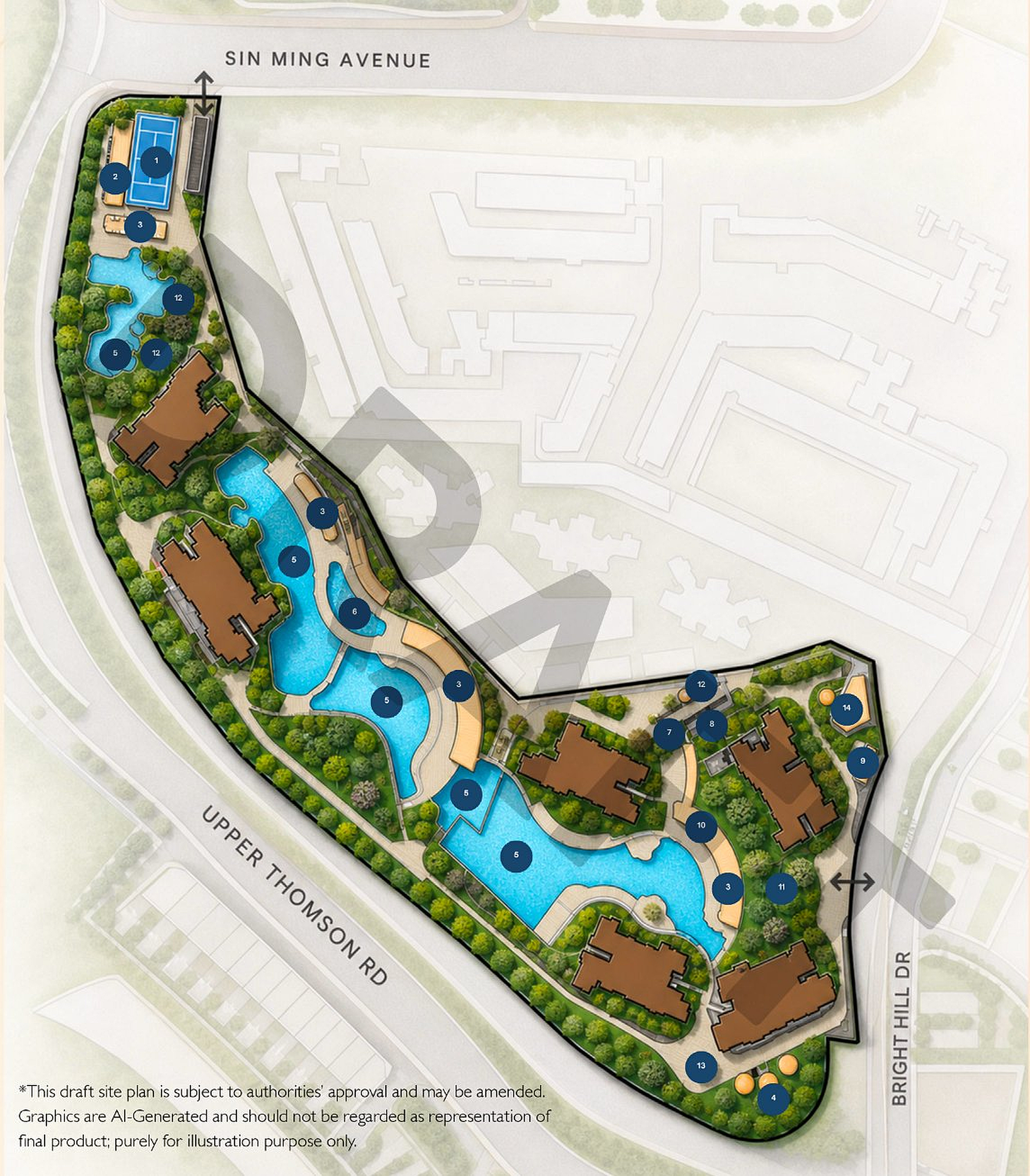 Thomson Reserve site plan layout